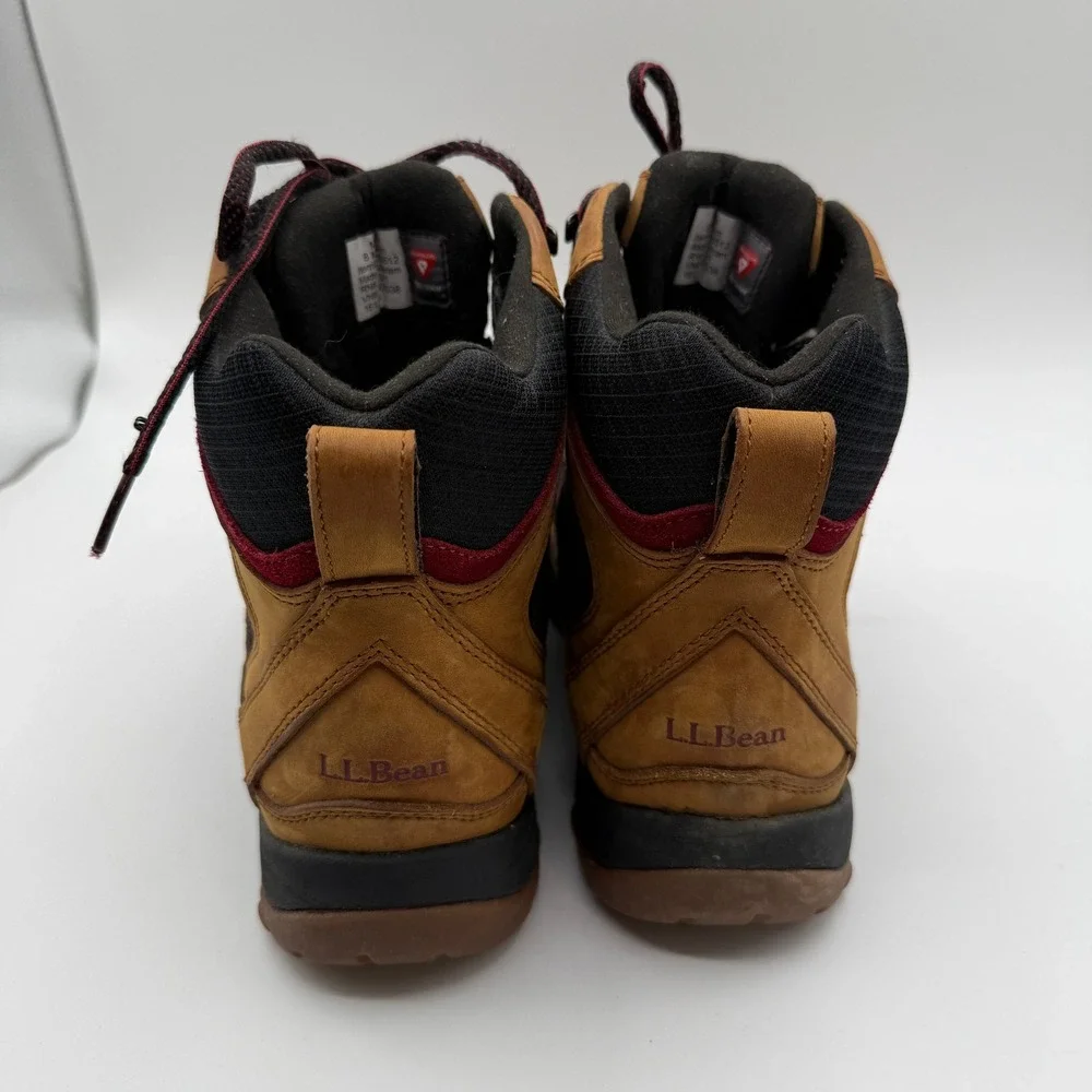 L.L. Bean Snow‎ Sneakers Mens 8 Brown Waterproof Insulated Hiking Winter Boots
